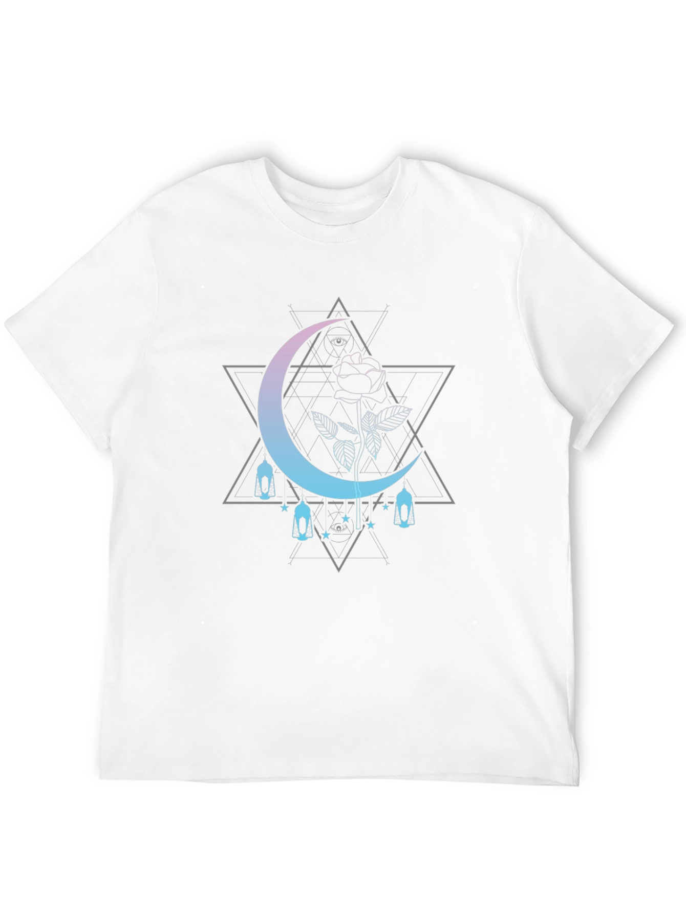 Mystic Moon Rose Graphic Tee
