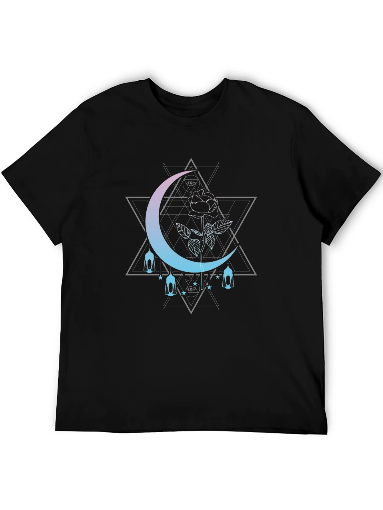 Mystic Moon Rose Graphic Tee