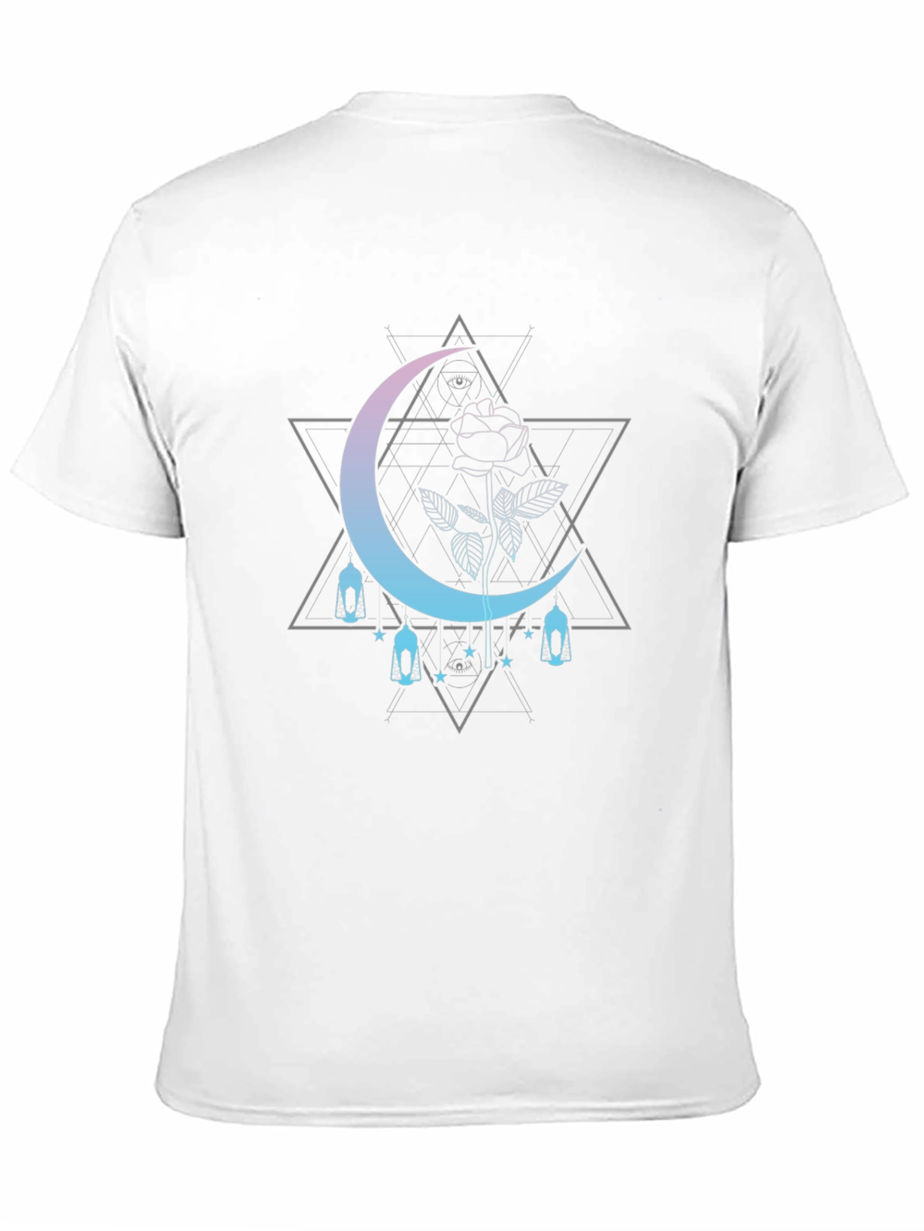 Mystic Moon Rose Graphic Tee