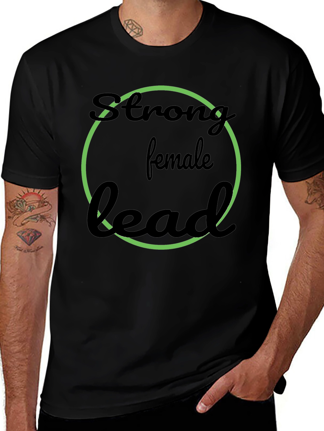 Strong Female Lead Black Graphic Tee