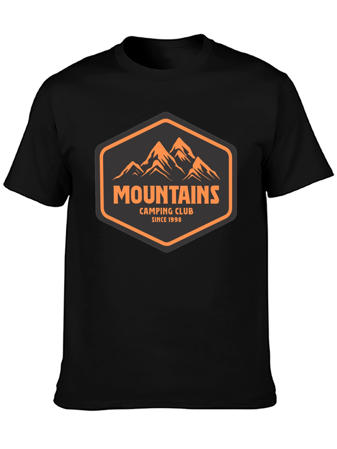 Mountains Camping Club Tee - Black