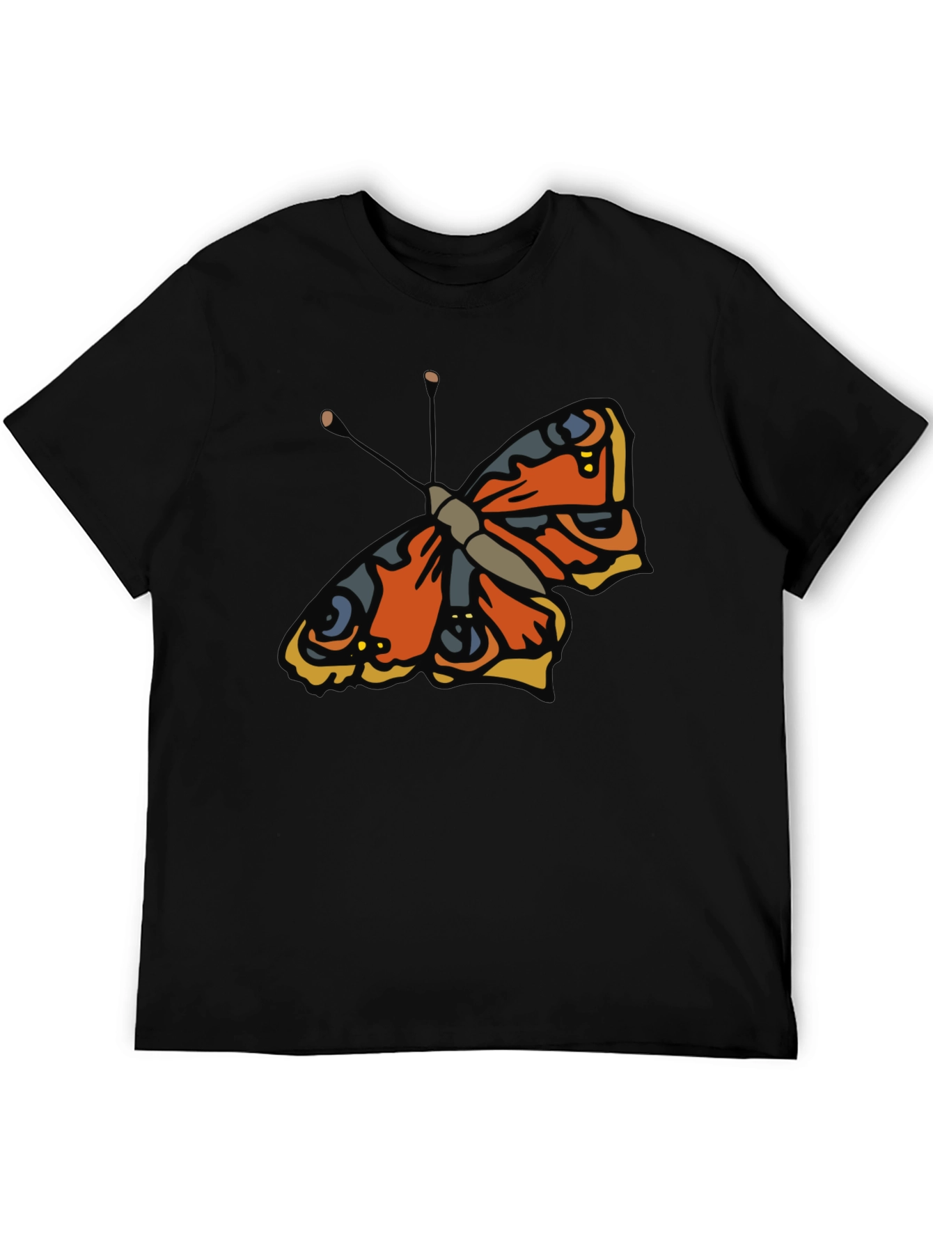 Butterfly Graphic Black T-Shirt