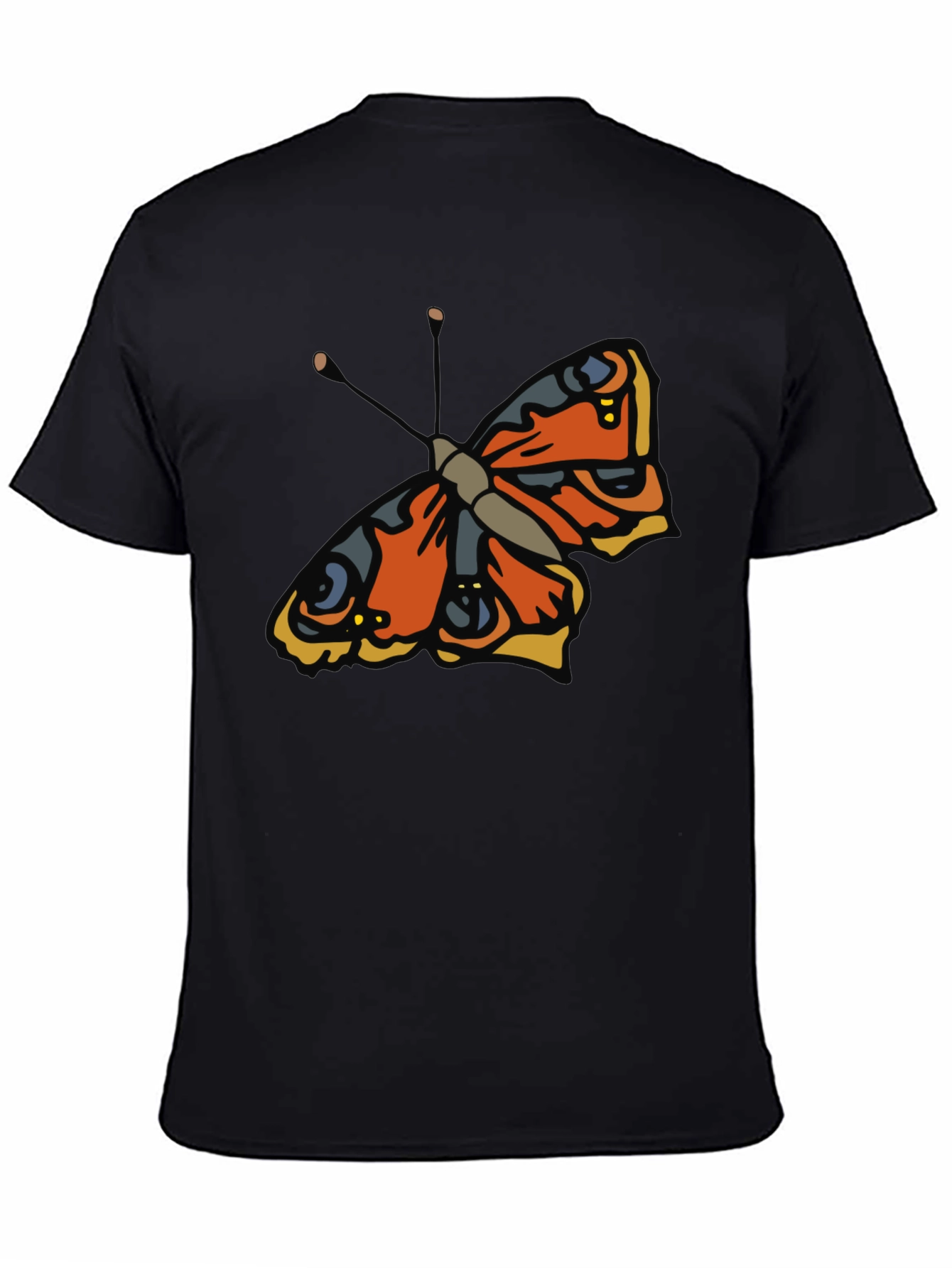 Butterfly Graphic Black T-Shirt