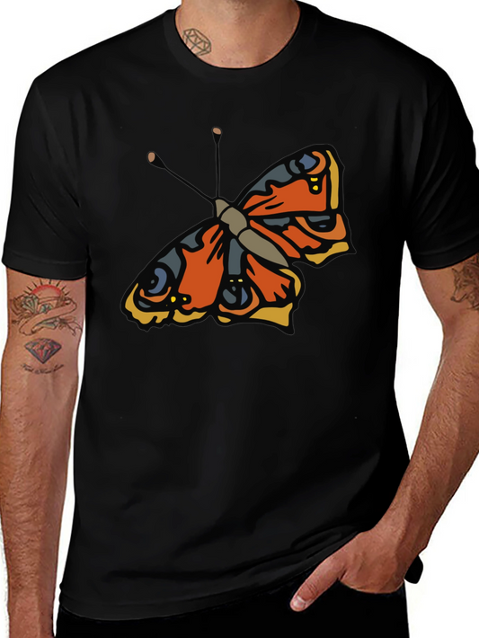 Butterfly Graphic Black T-Shirt