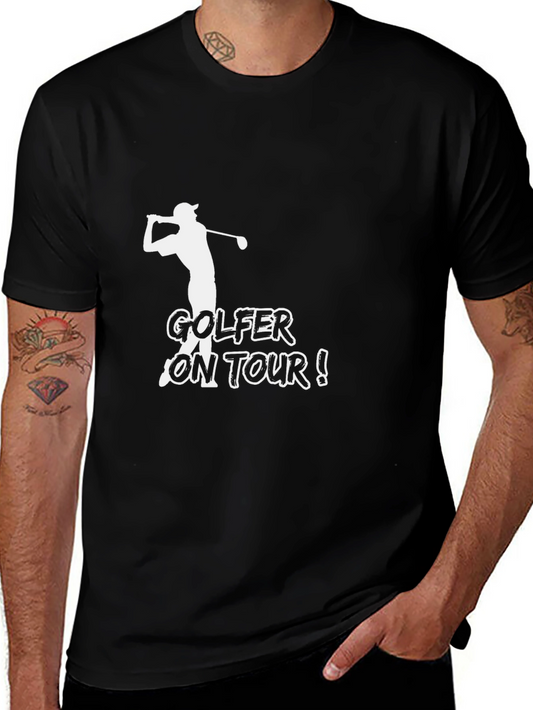 Golfer On Tour T-Shirt - Classic Tee for Golf Enthusiasts