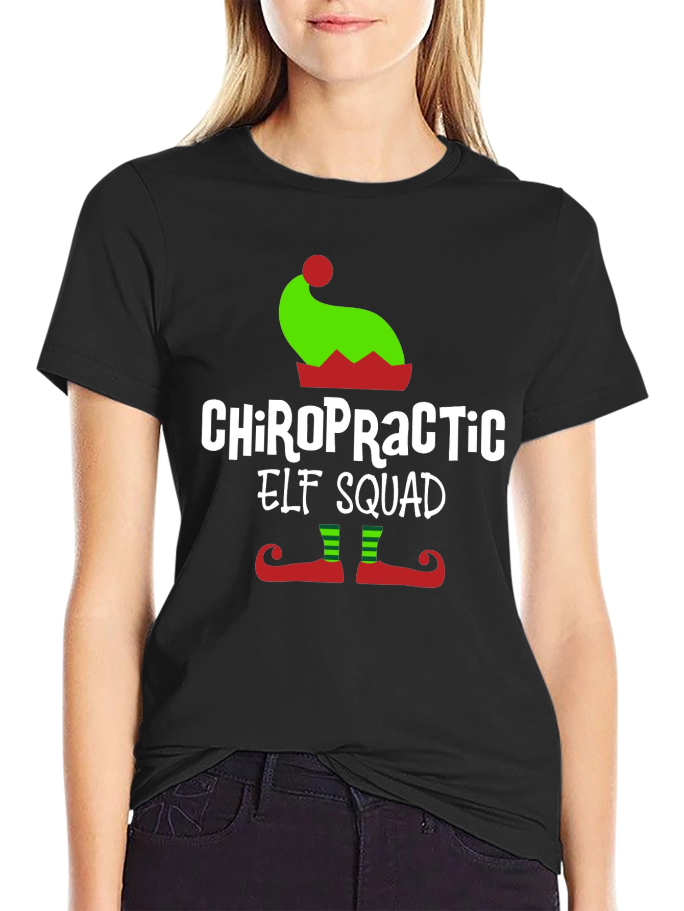 Chiropractic Elf Squad T-Shirt - Holiday Fun