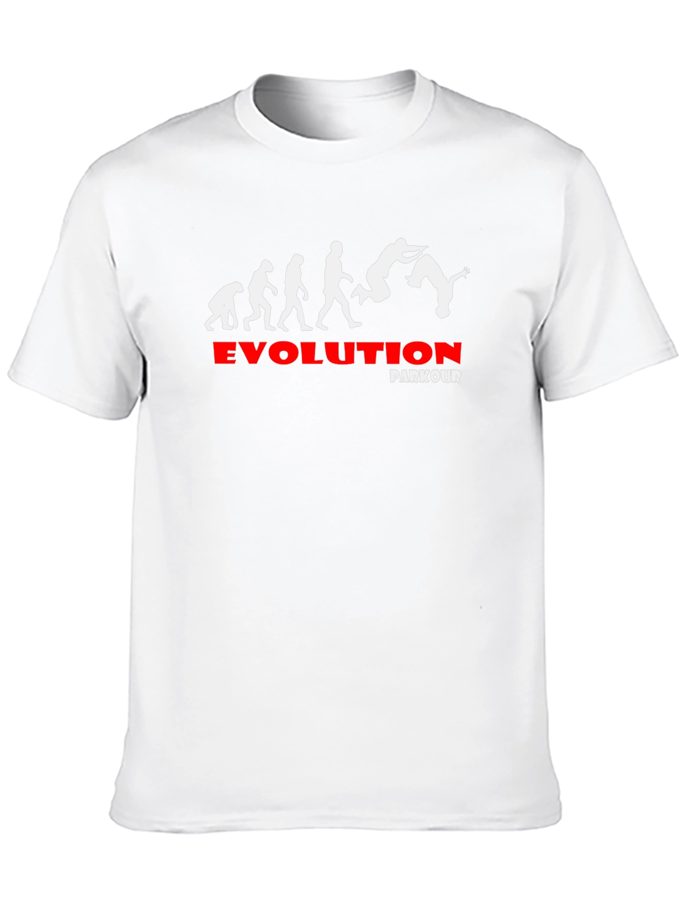 Evolution Parkour Graphic Tee - Black Cotton T-Shirt