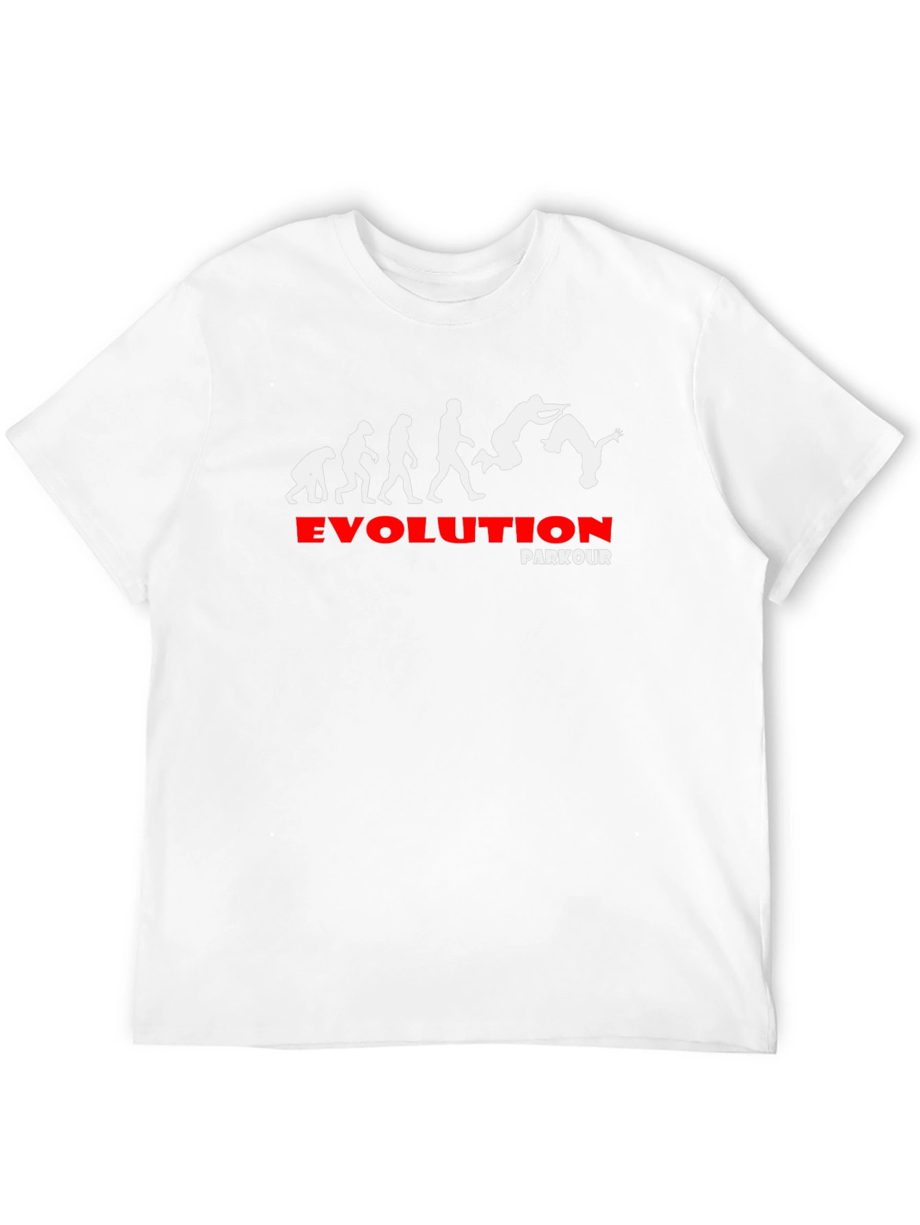Evolution Parkour Graphic Tee - Black Cotton T-Shirt