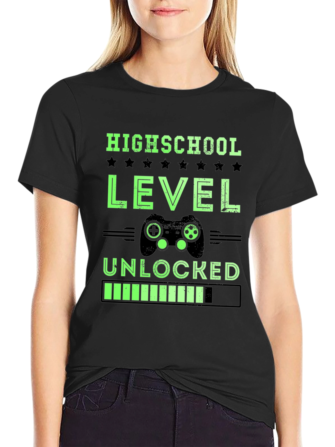 Highschool Level Unlocked Gamer T-Shirt