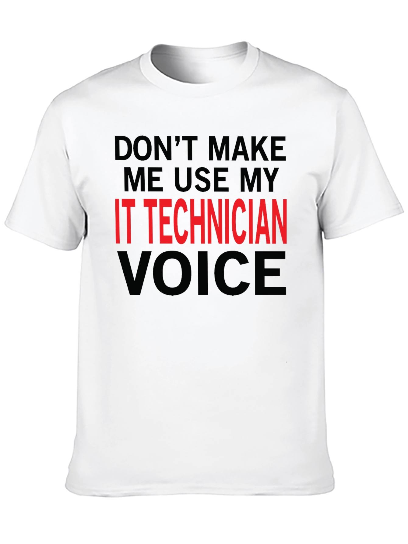 IT Technician Voice Graphic Tee - Black