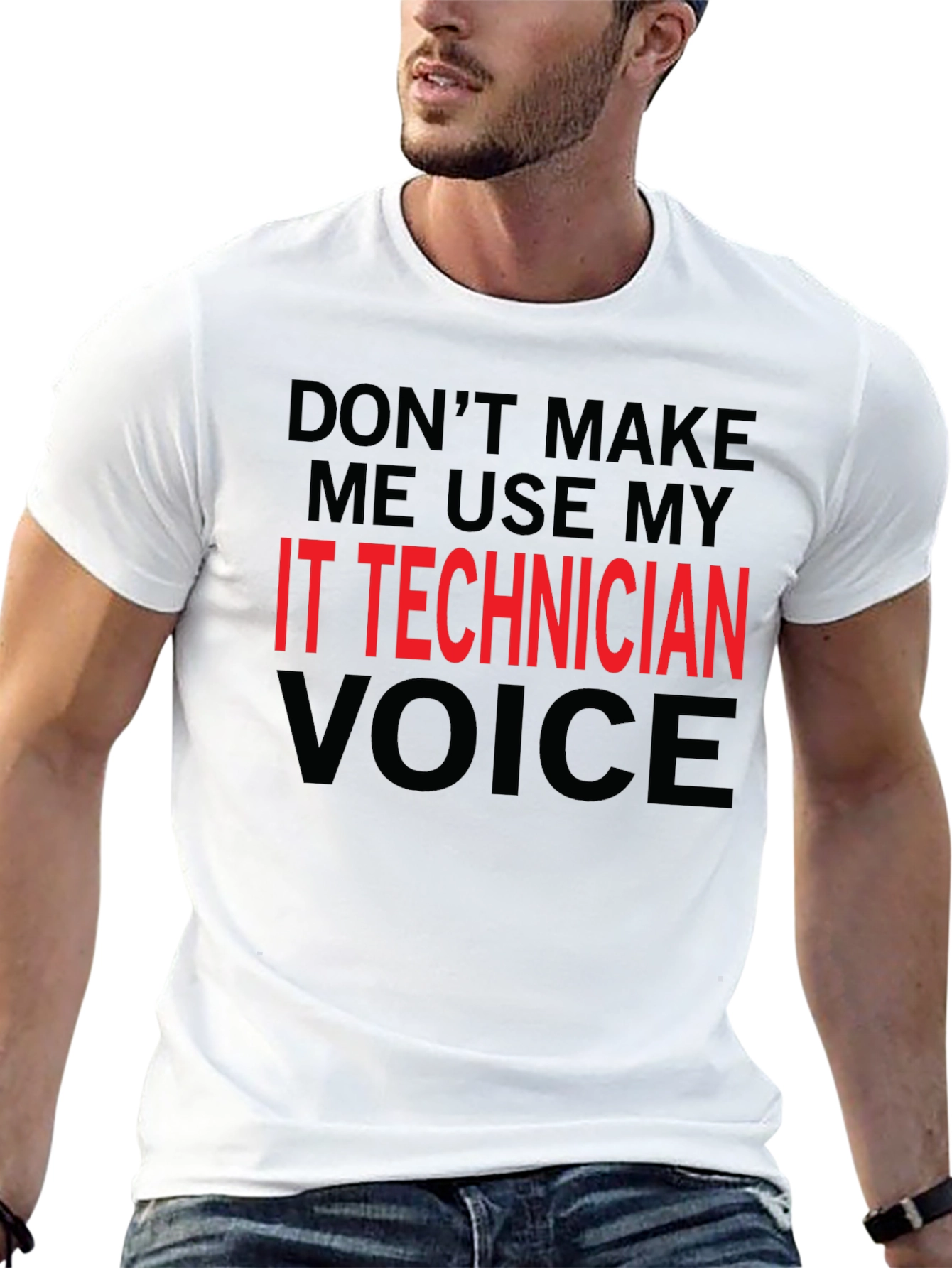 IT Technician Voice Graphic Tee - Black