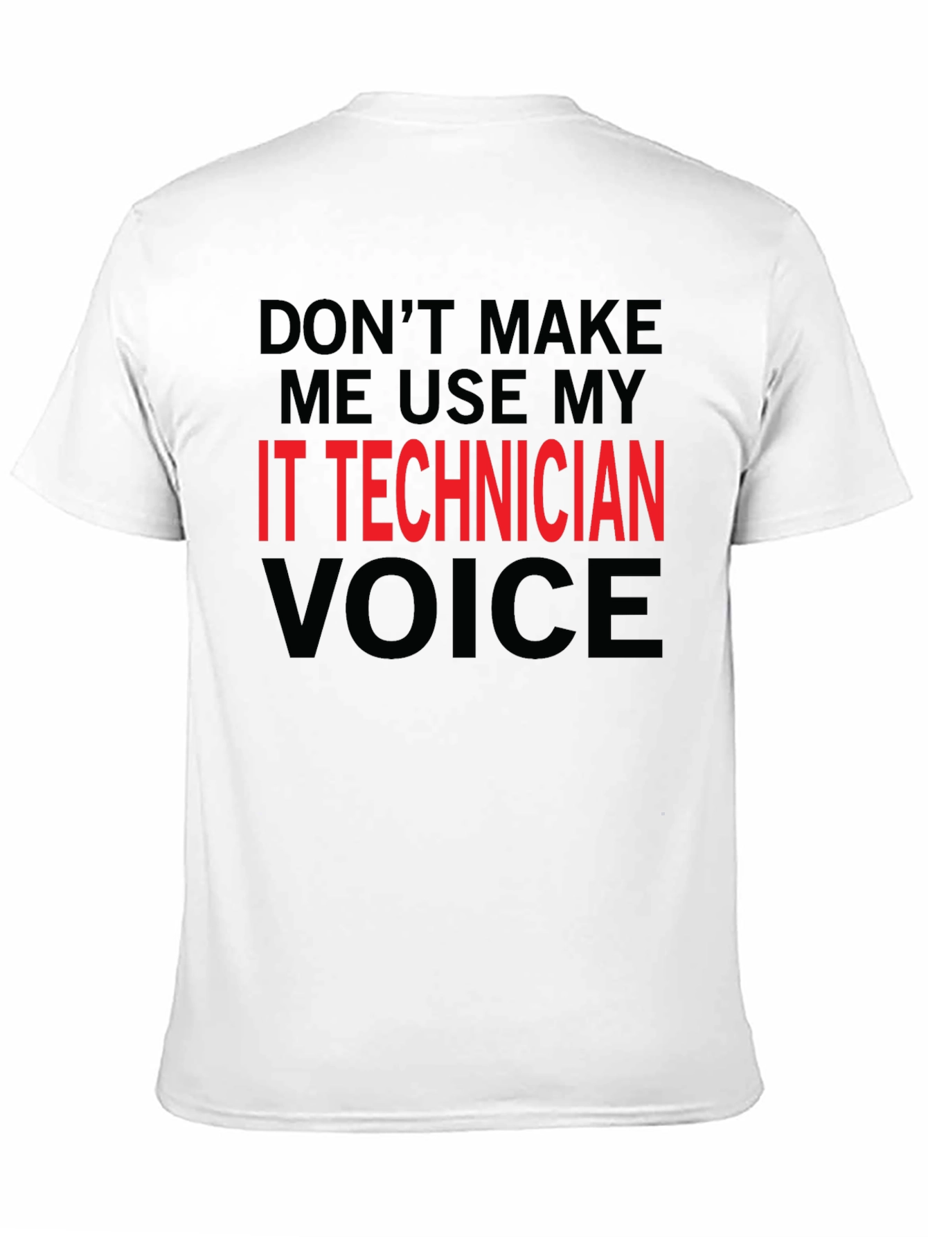 IT Technician Voice Graphic Tee - Black