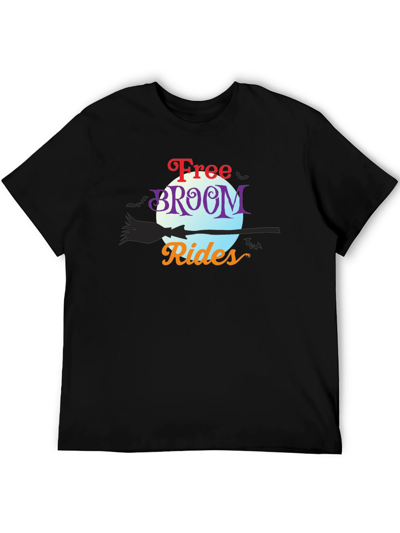 Free Broom Rides Halloween T-Shirt