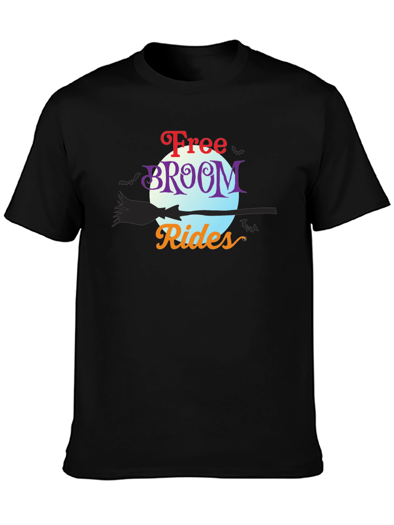 Free Broom Rides Halloween T-Shirt