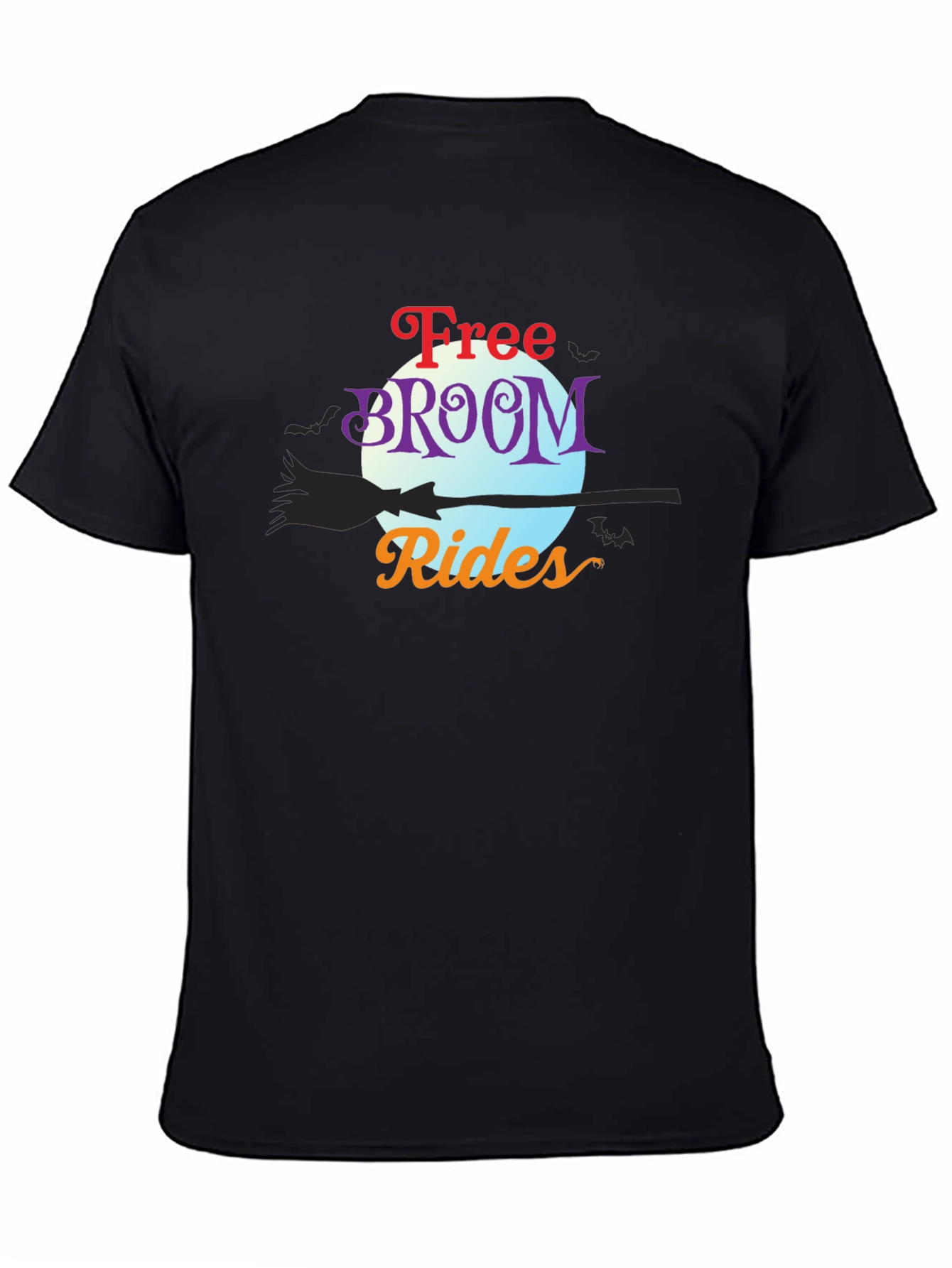 Free Broom Rides Halloween T-Shirt