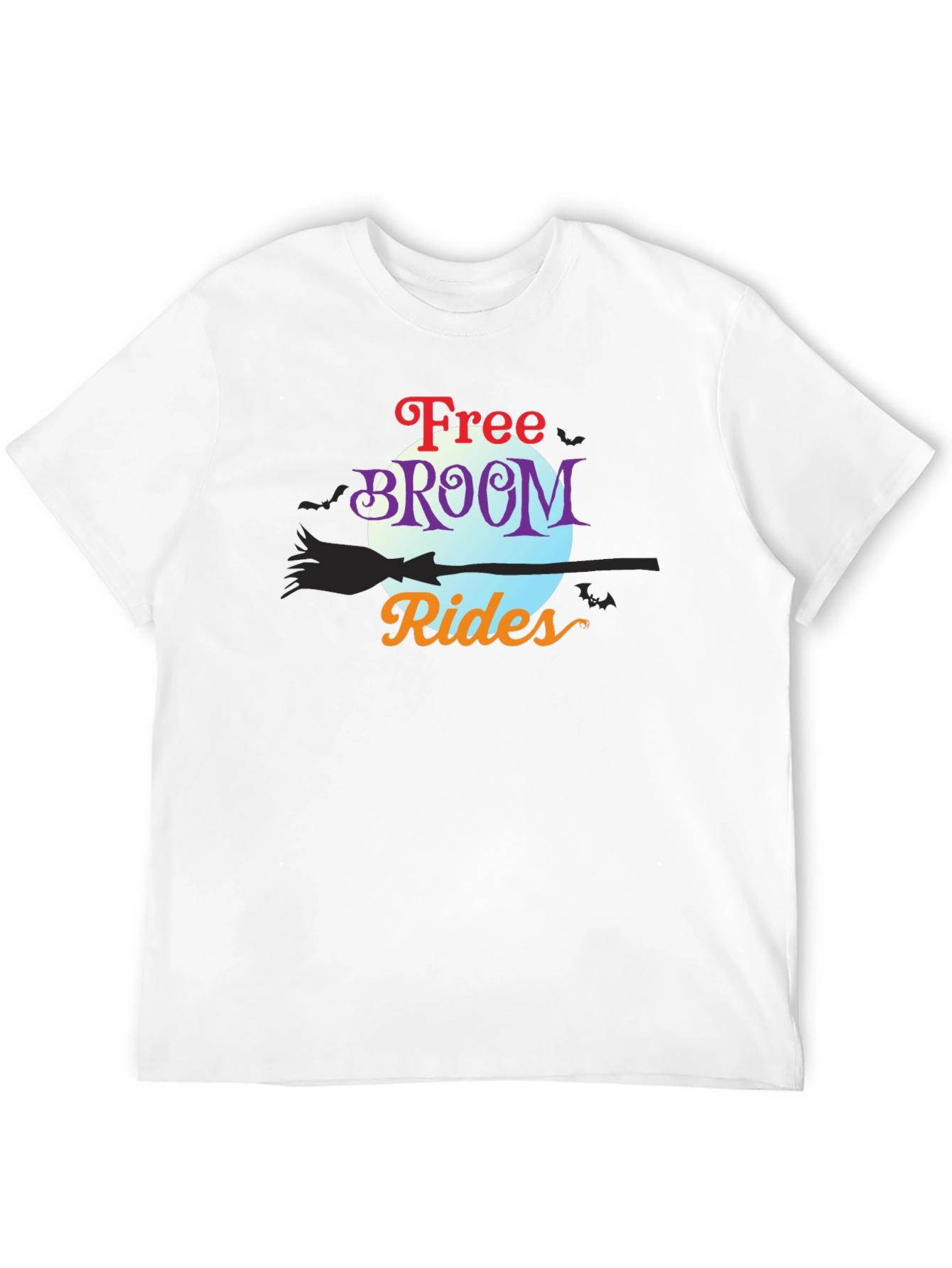 Free Broom Rides Halloween T-Shirt