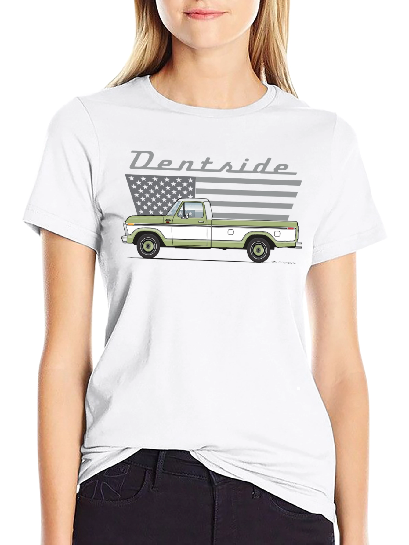 Dent Side Truck Graphic T-Shirt
