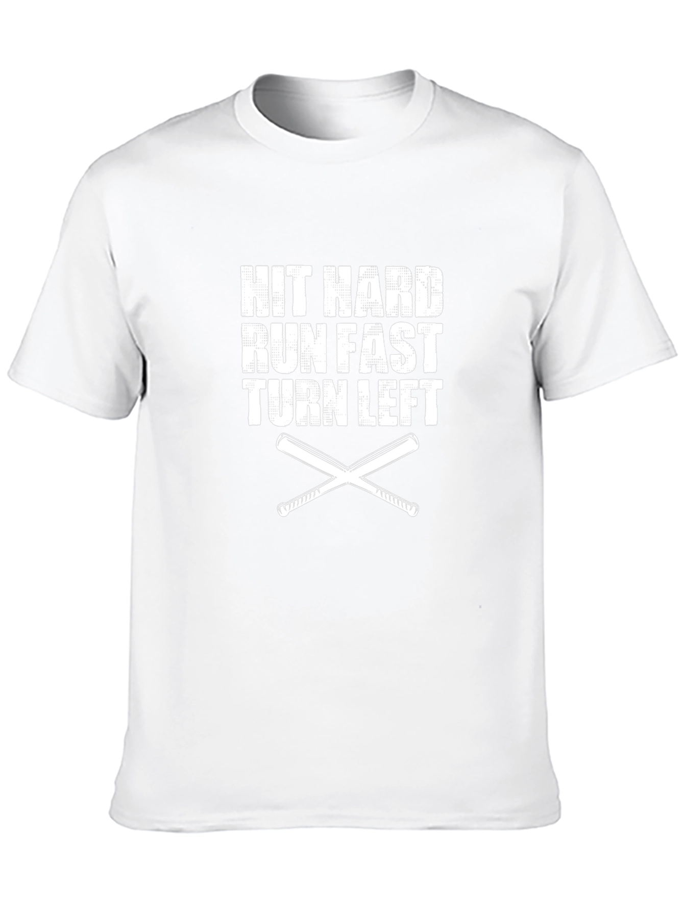 Hit Hard Run Fast Baseball T-Shirt