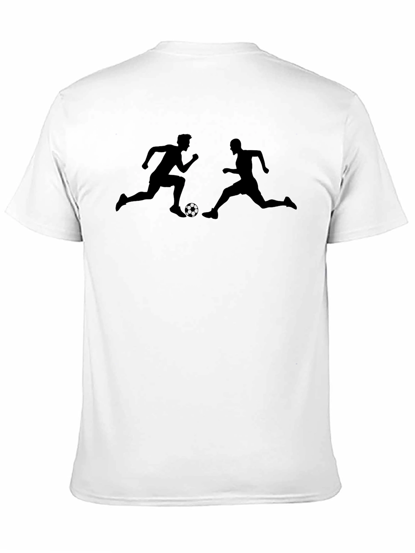 Soccer Silhouette T-Shirt - Black Sporty