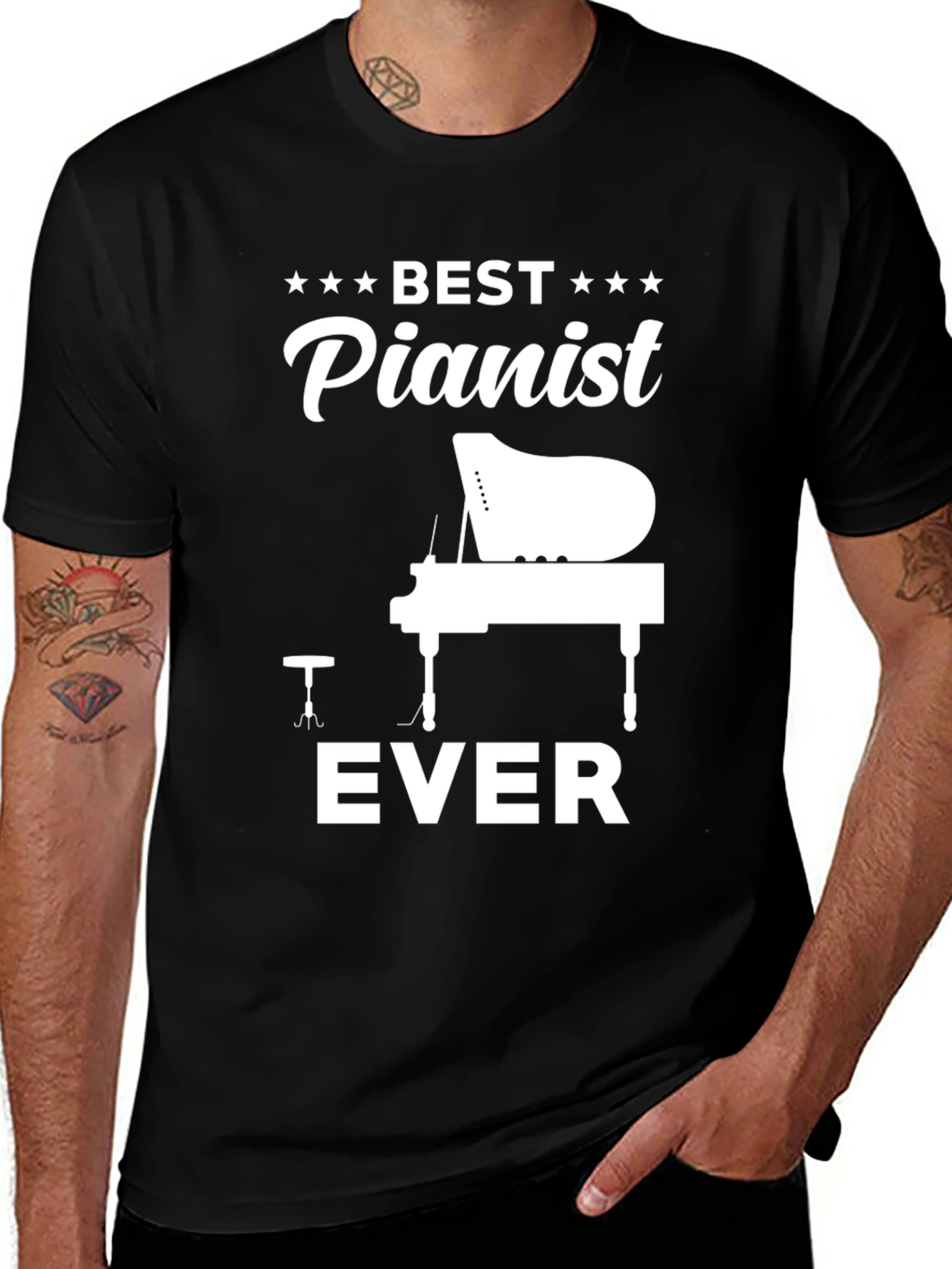 Best Pianist Ever T-Shirt - Music Lover Gift