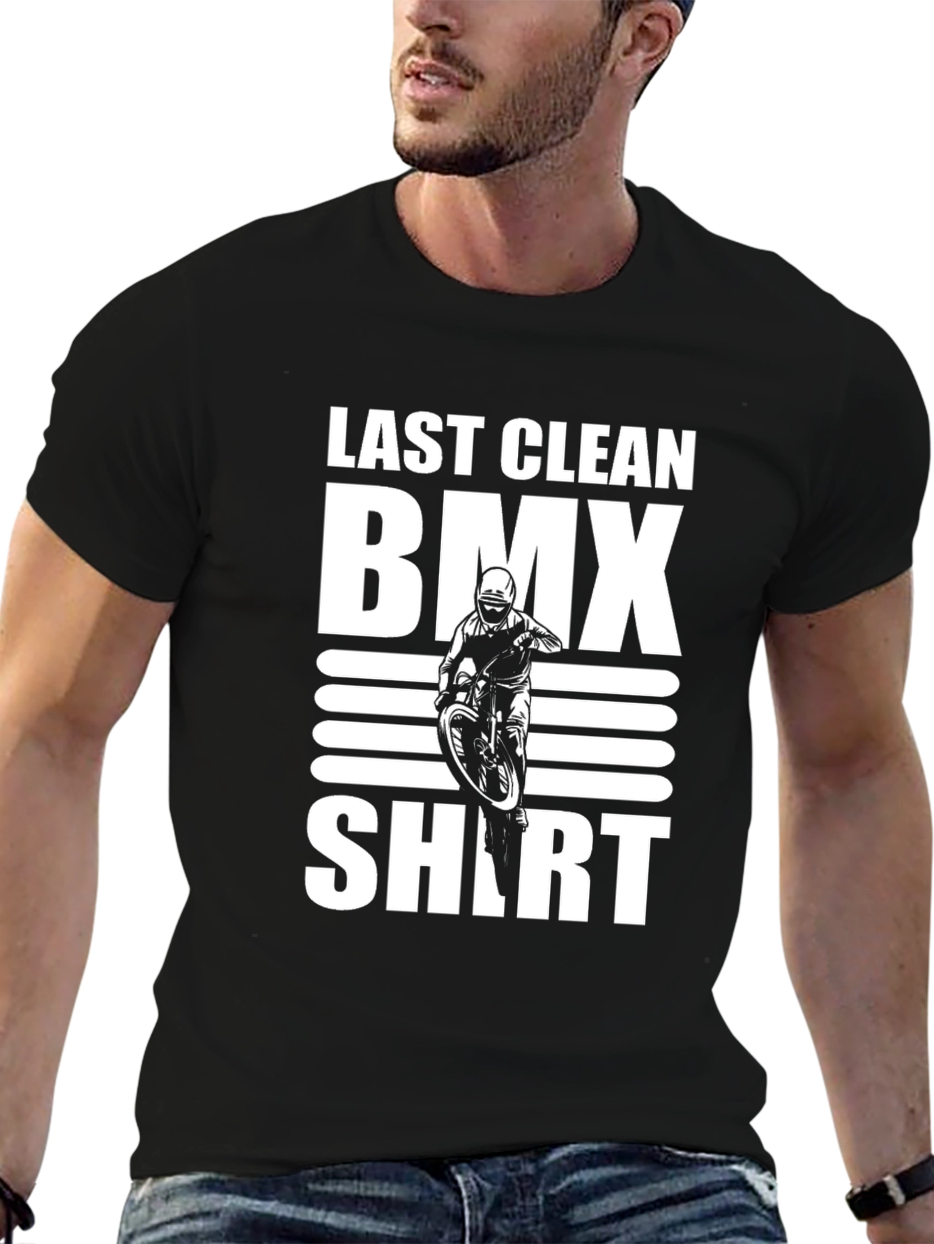 Last Clean BMX Shirt - Black Graphic Tee