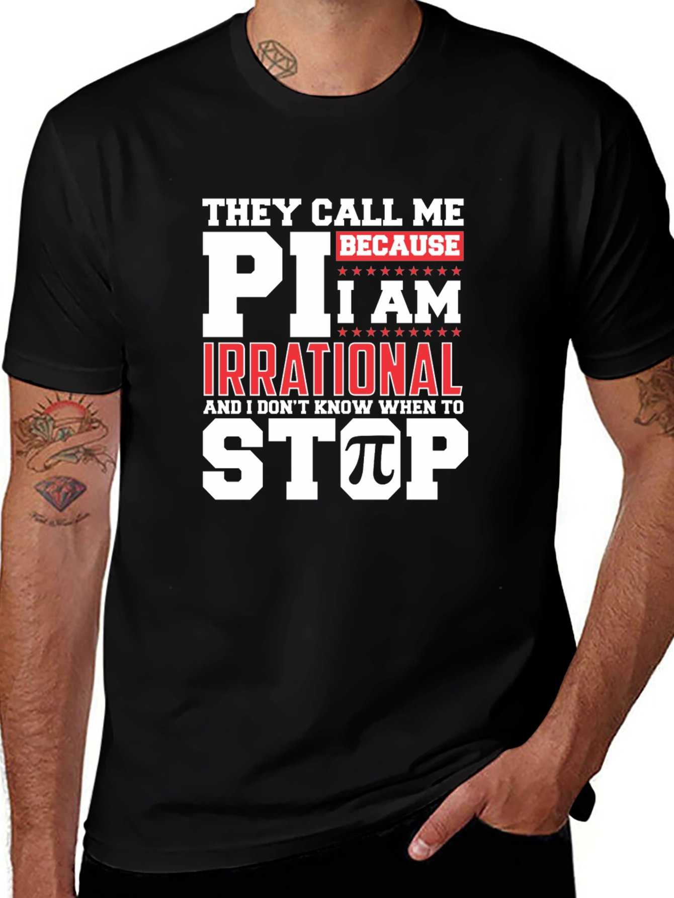 Funny Pi Day T-Shirt - They Call Me Pi