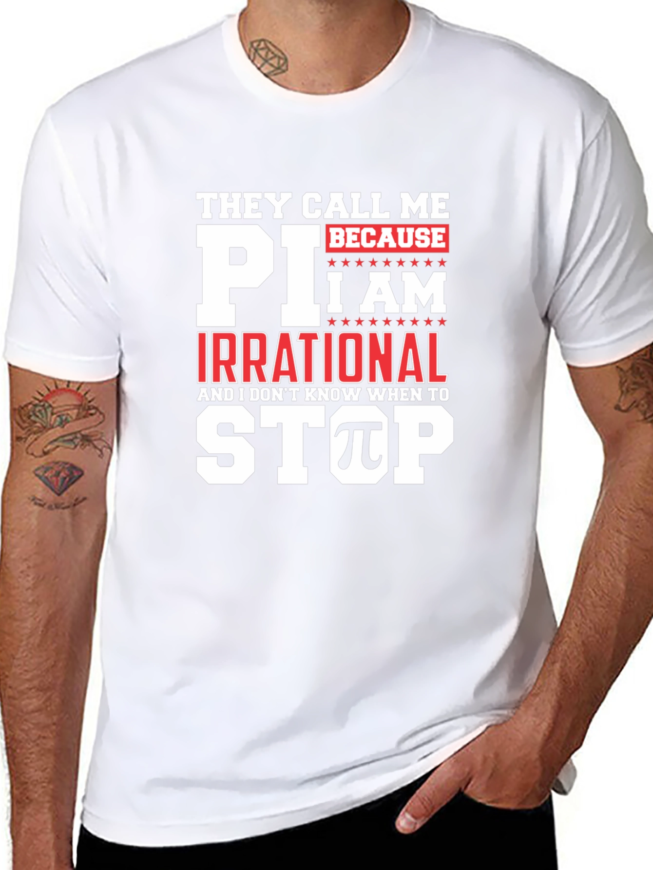 Funny Pi Day T-Shirt - They Call Me Pi