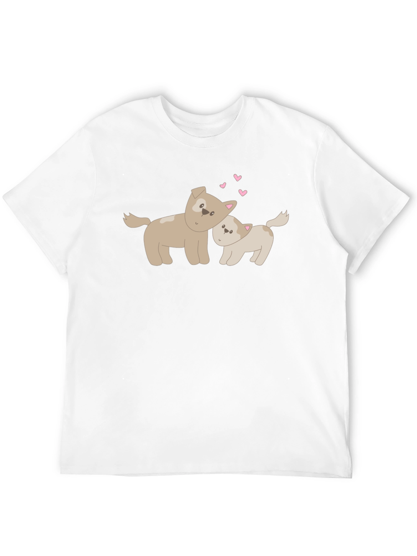 Cute Dogs Black T-Shirt Love Graphic Tee