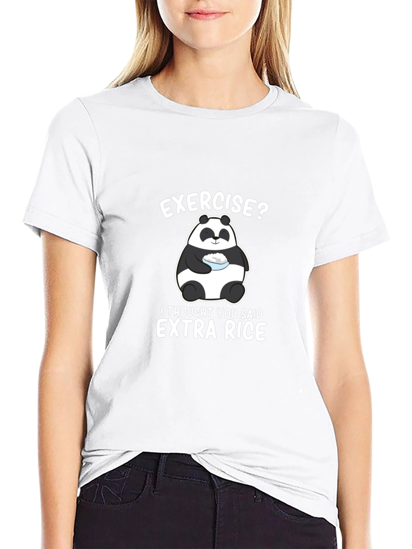 Funny Panda Extra Rice T-Shirt