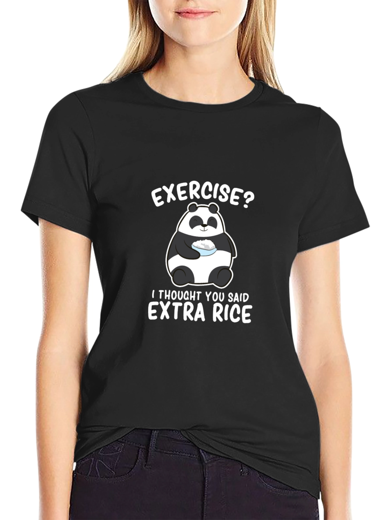 Funny Panda Extra Rice T-Shirt