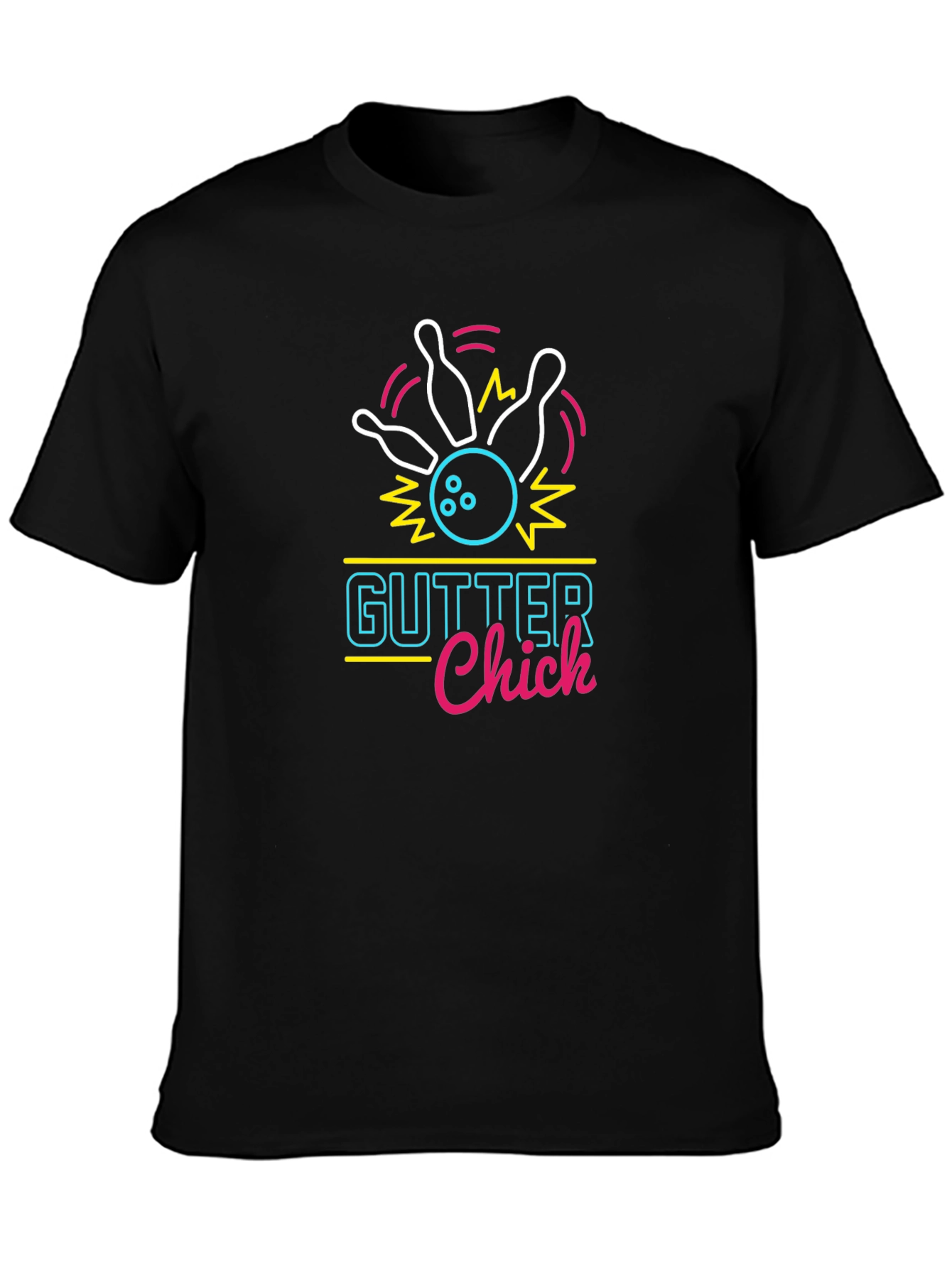 Gutter Chick Neon Bowling T-Shirt