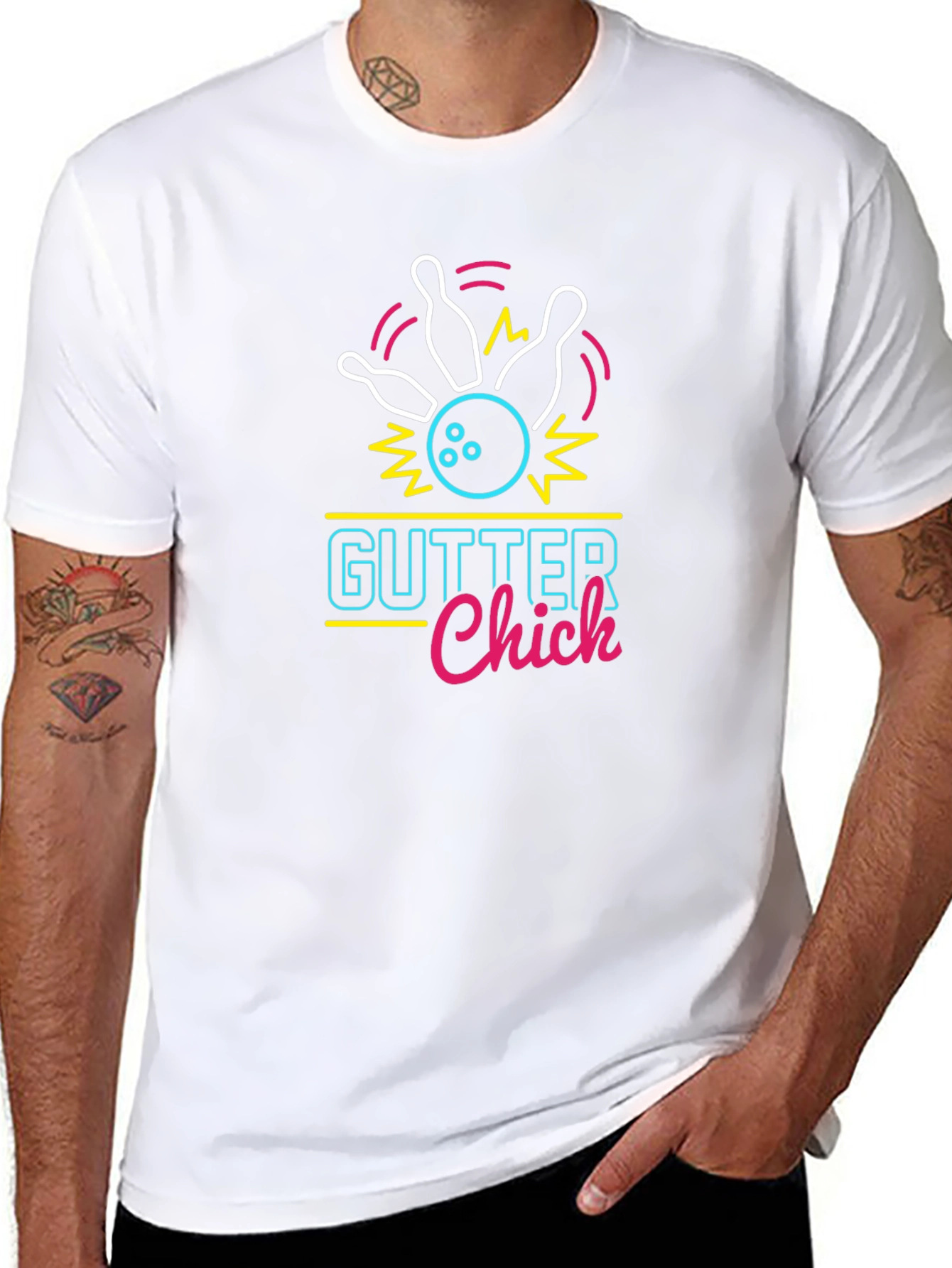 Gutter Chick Neon Bowling T-Shirt