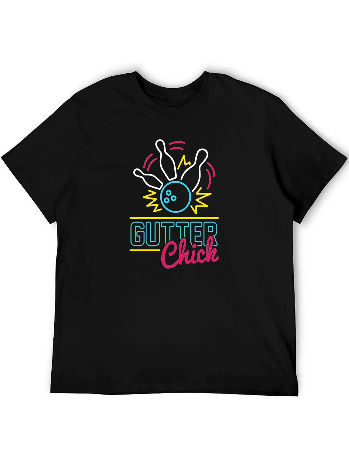Gutter Chick Neon Bowling T-Shirt