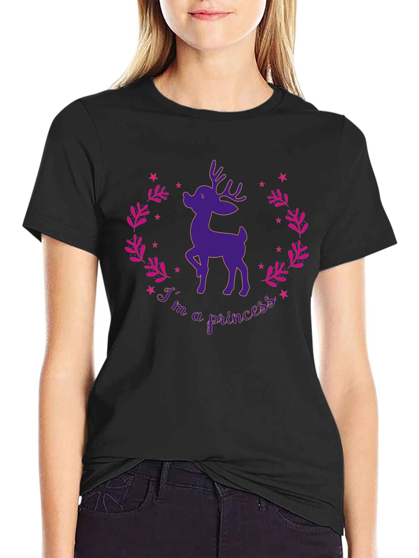 Im a Princess Deer Graphic T-Shirt