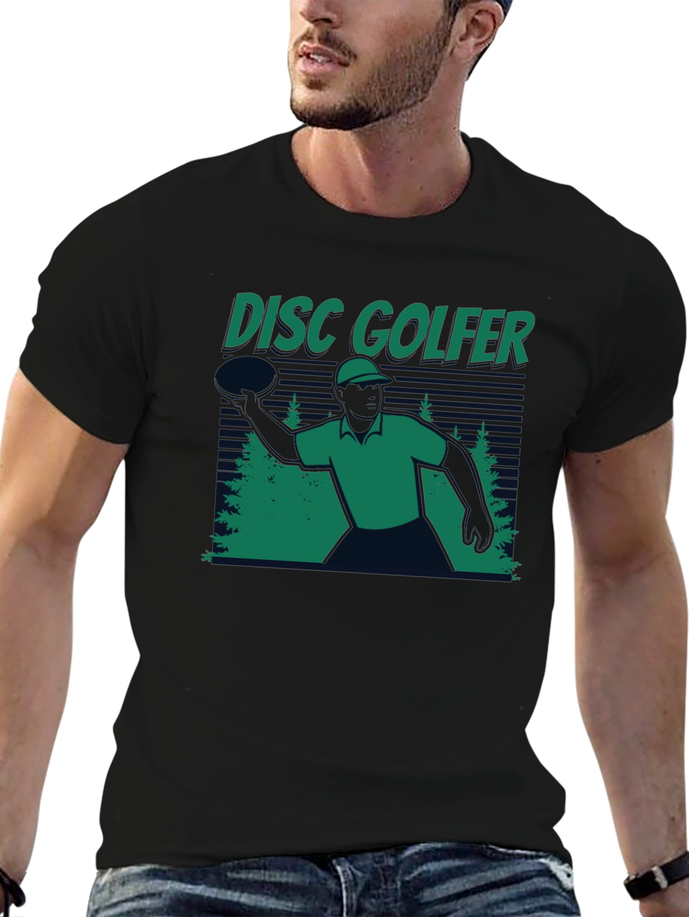 Disc Golfer T-Shirt - Black Tee