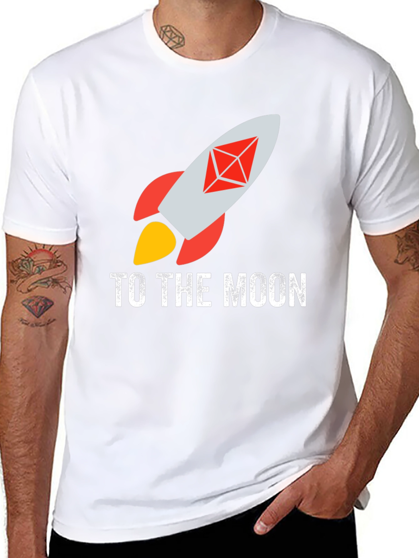 Ethereum Rocket to the Moon T-Shirt Crypto