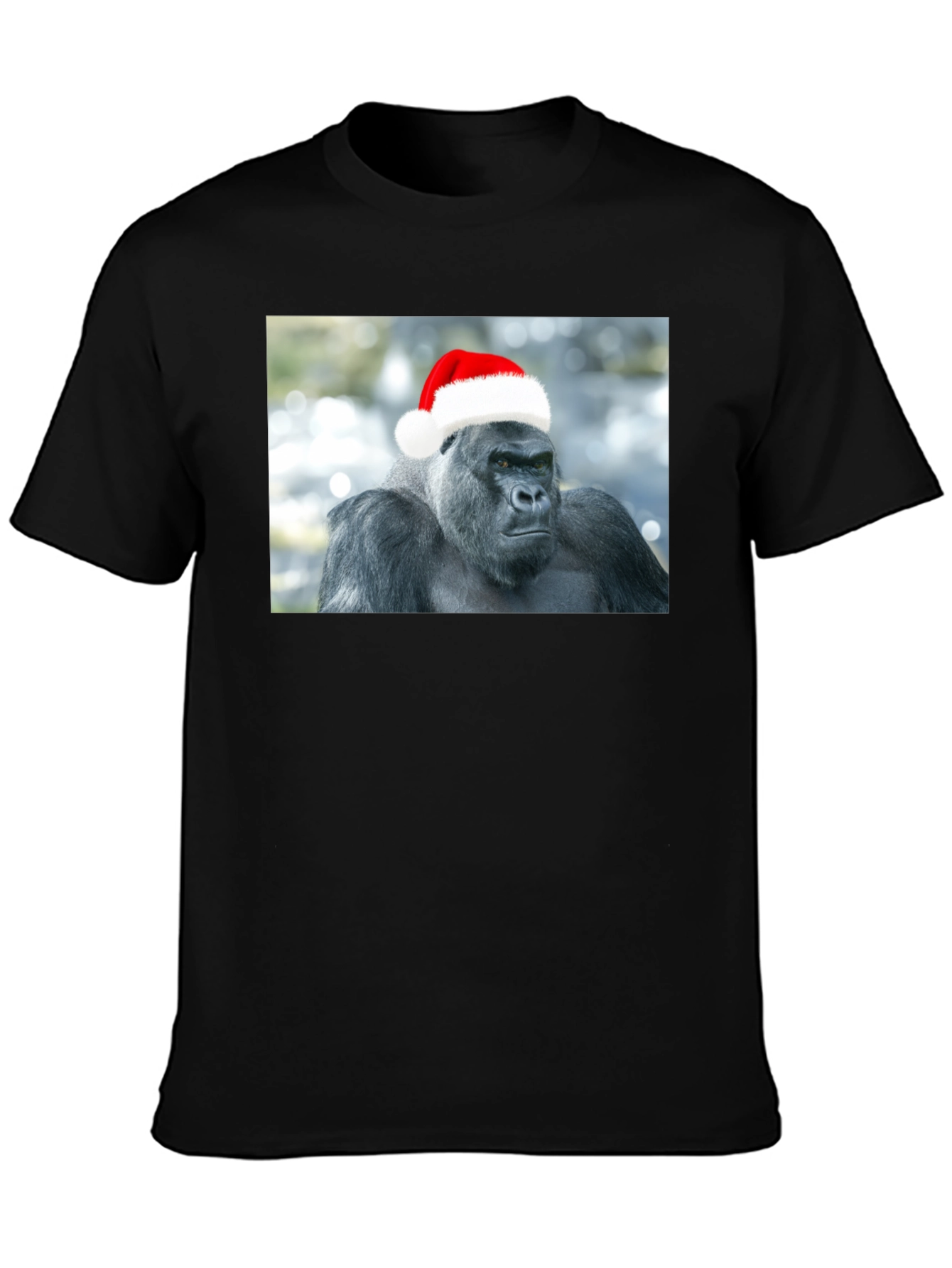 Santa Gorilla T-Shirt - Holiday Humor