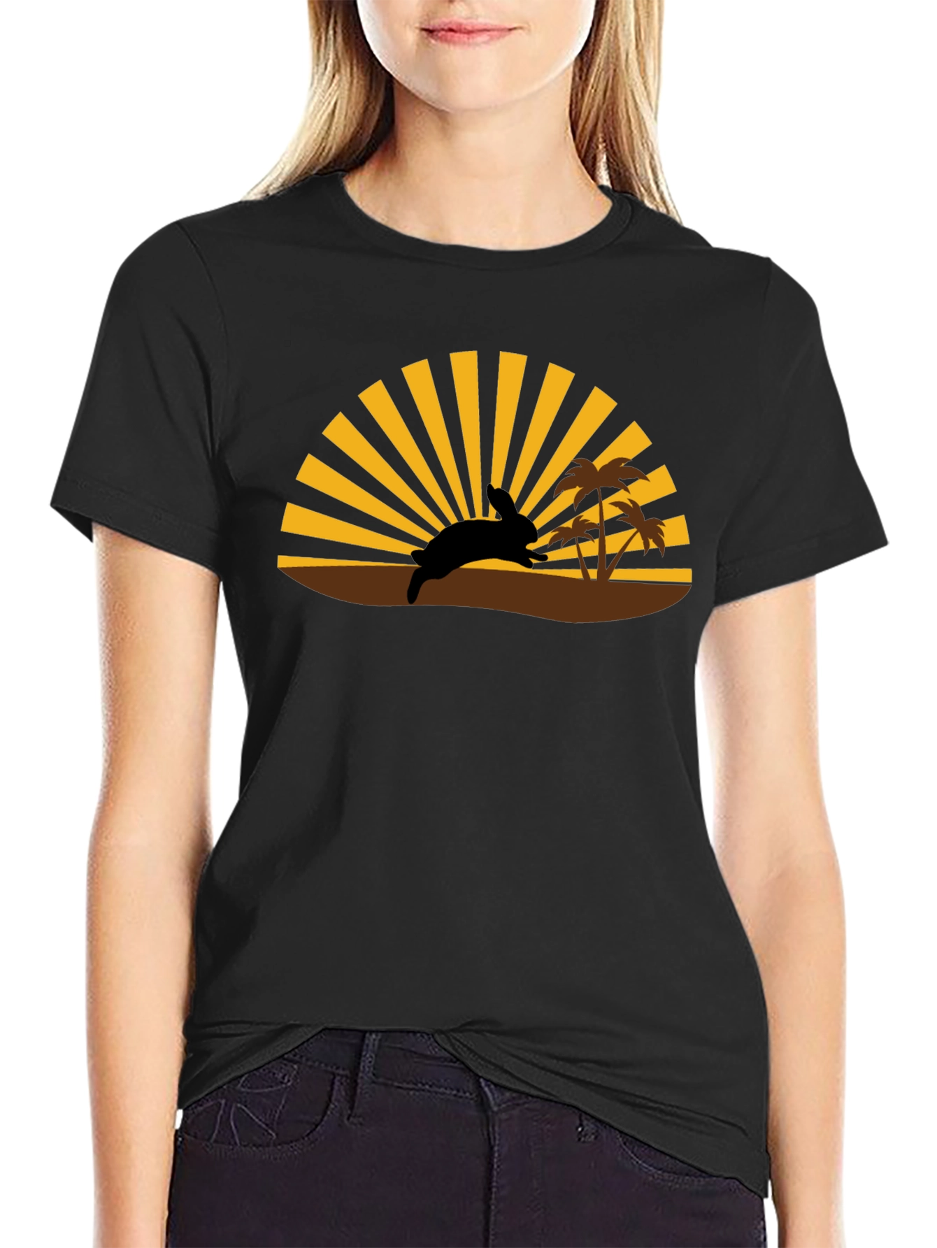 Island Sunset Rabbit T-Shirt