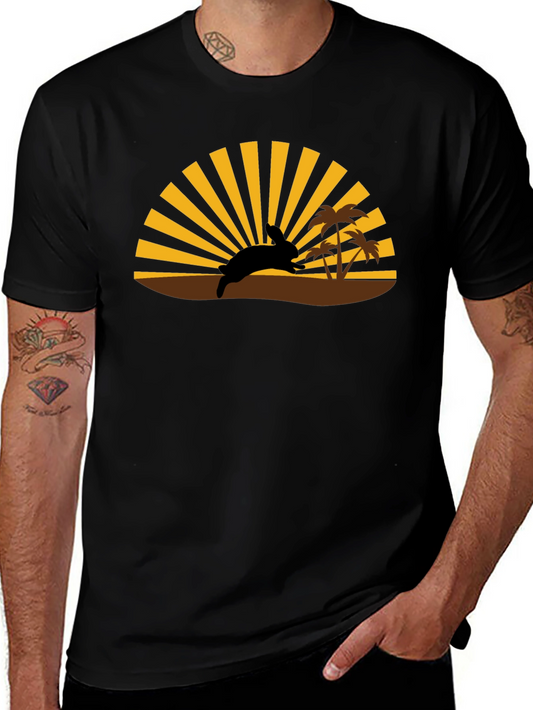 Island Sunset Rabbit T-Shirt