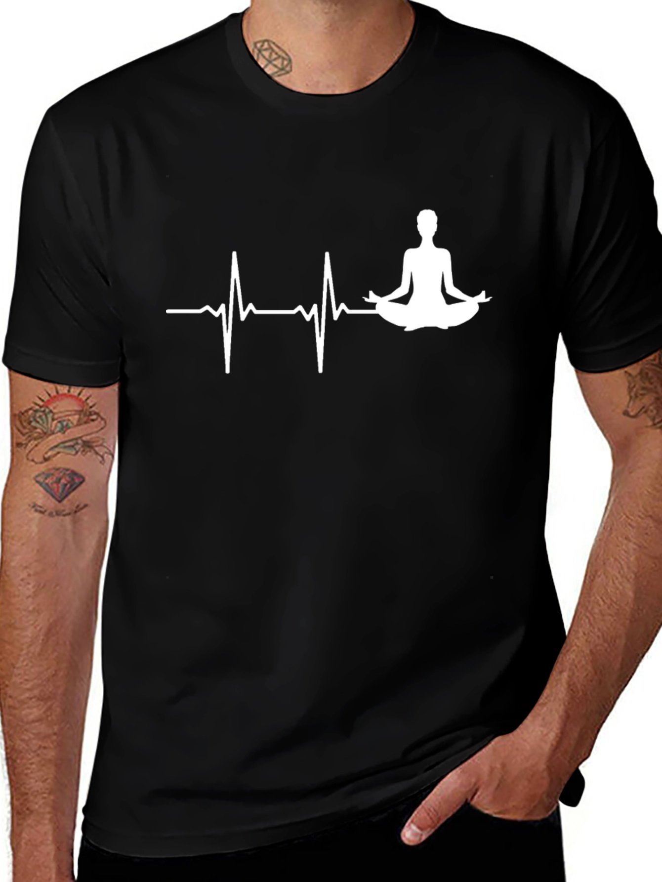Yoga Heartbeat T-Shirt - Zen Life Tee