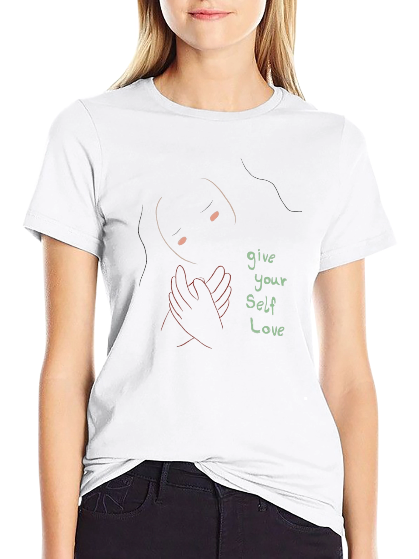 Give Yourself Love Graphic Tee - Black
