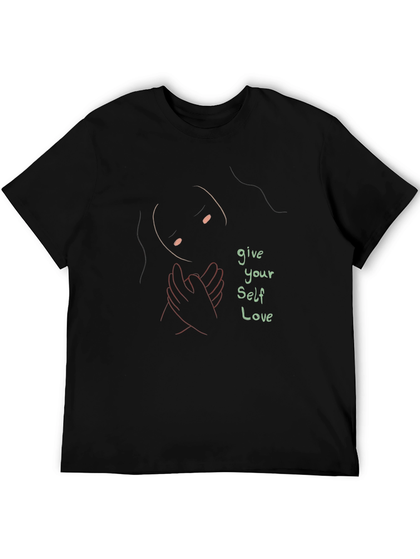 Give Yourself Love Graphic Tee - Black