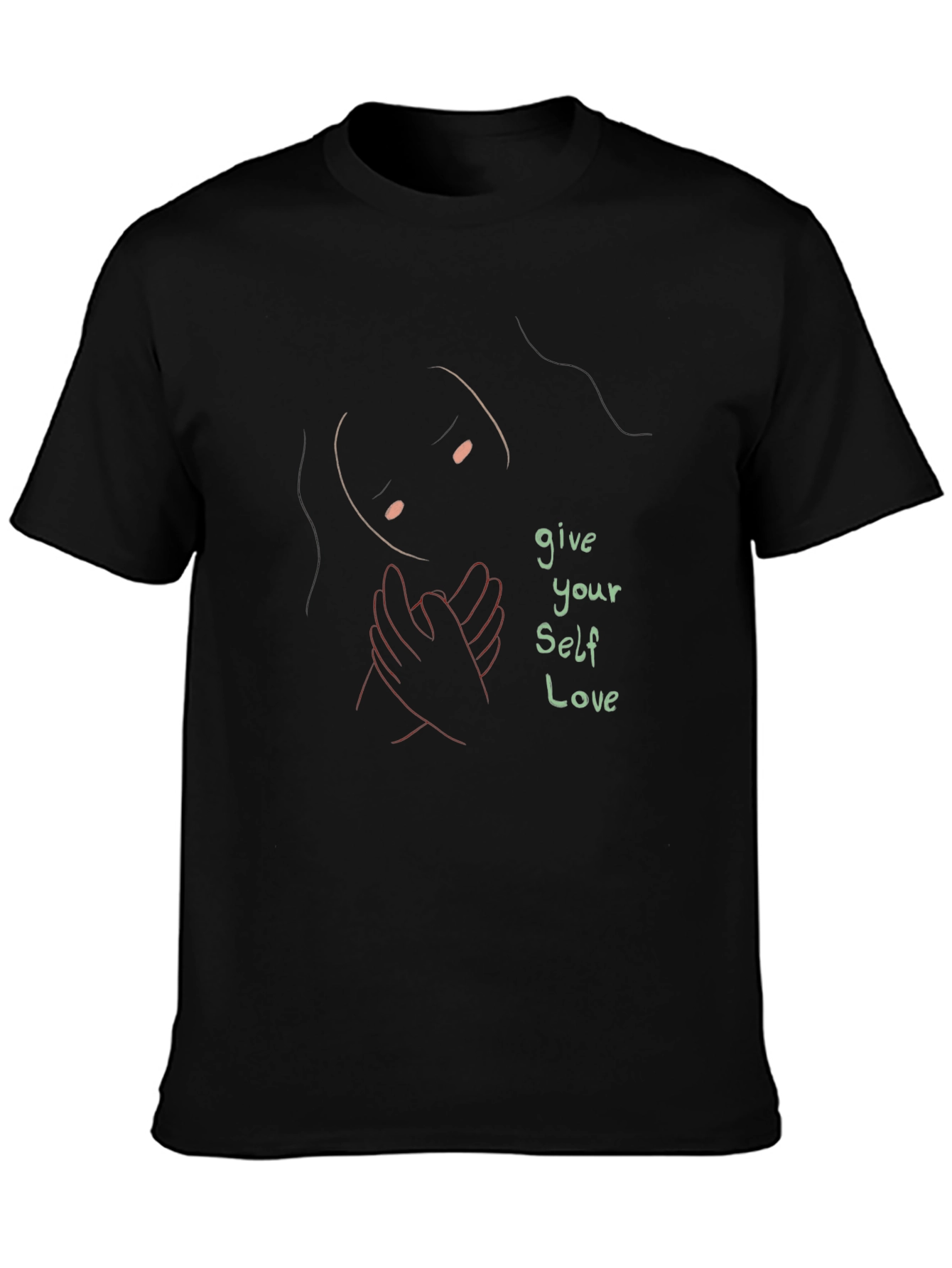 Give Yourself Love Graphic Tee - Black