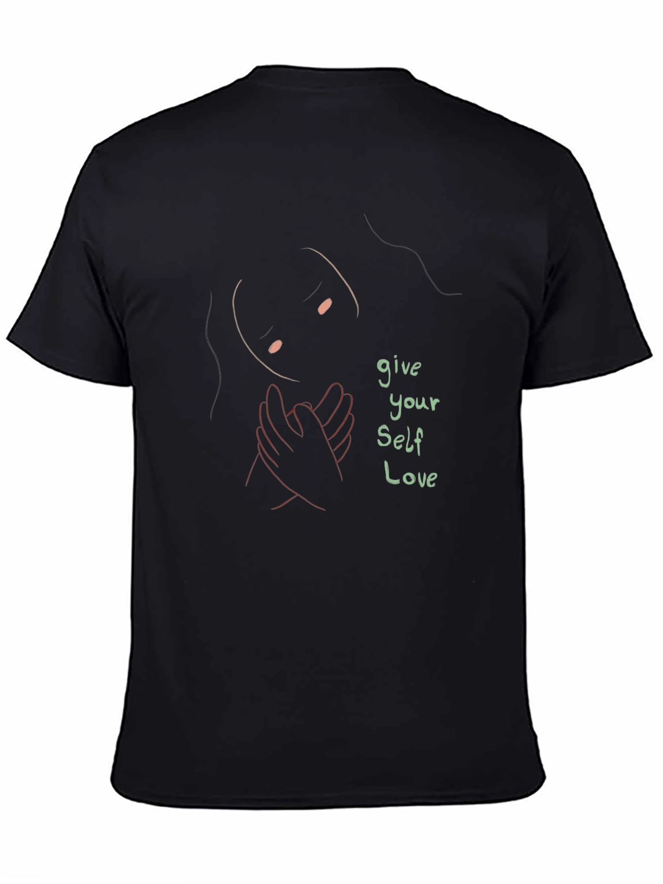 Give Yourself Love Graphic Tee - Black