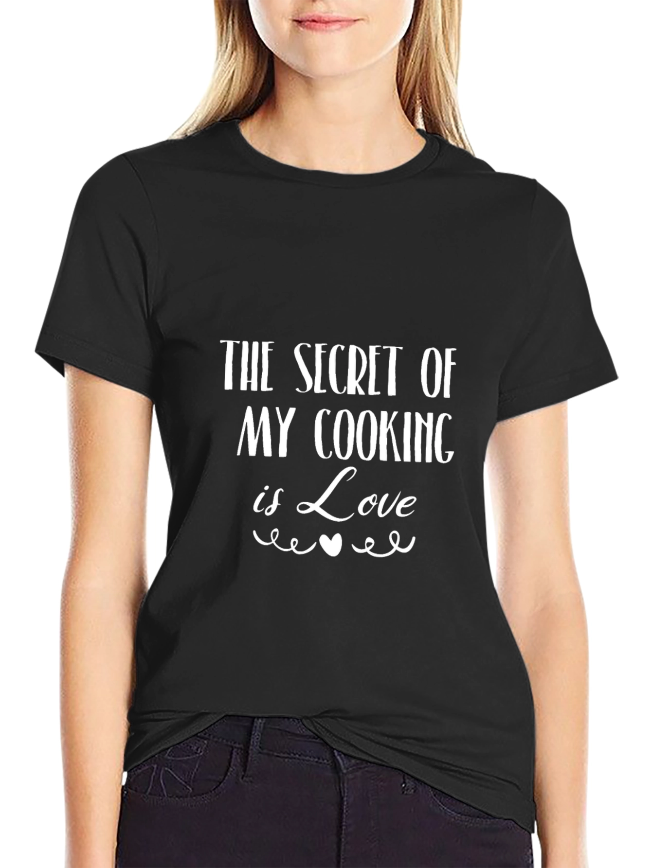 Secret Cooking Love T-Shirt - Black