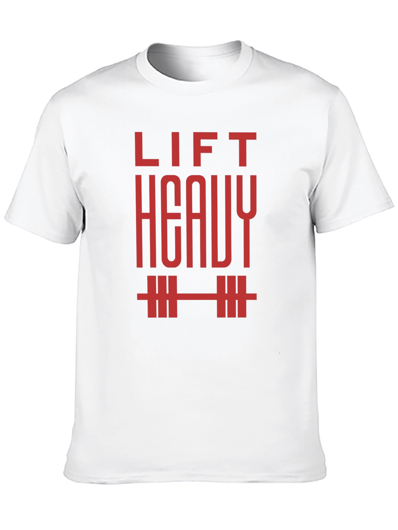 Lift Heavy T-Shirt - Red Graphic on Black
