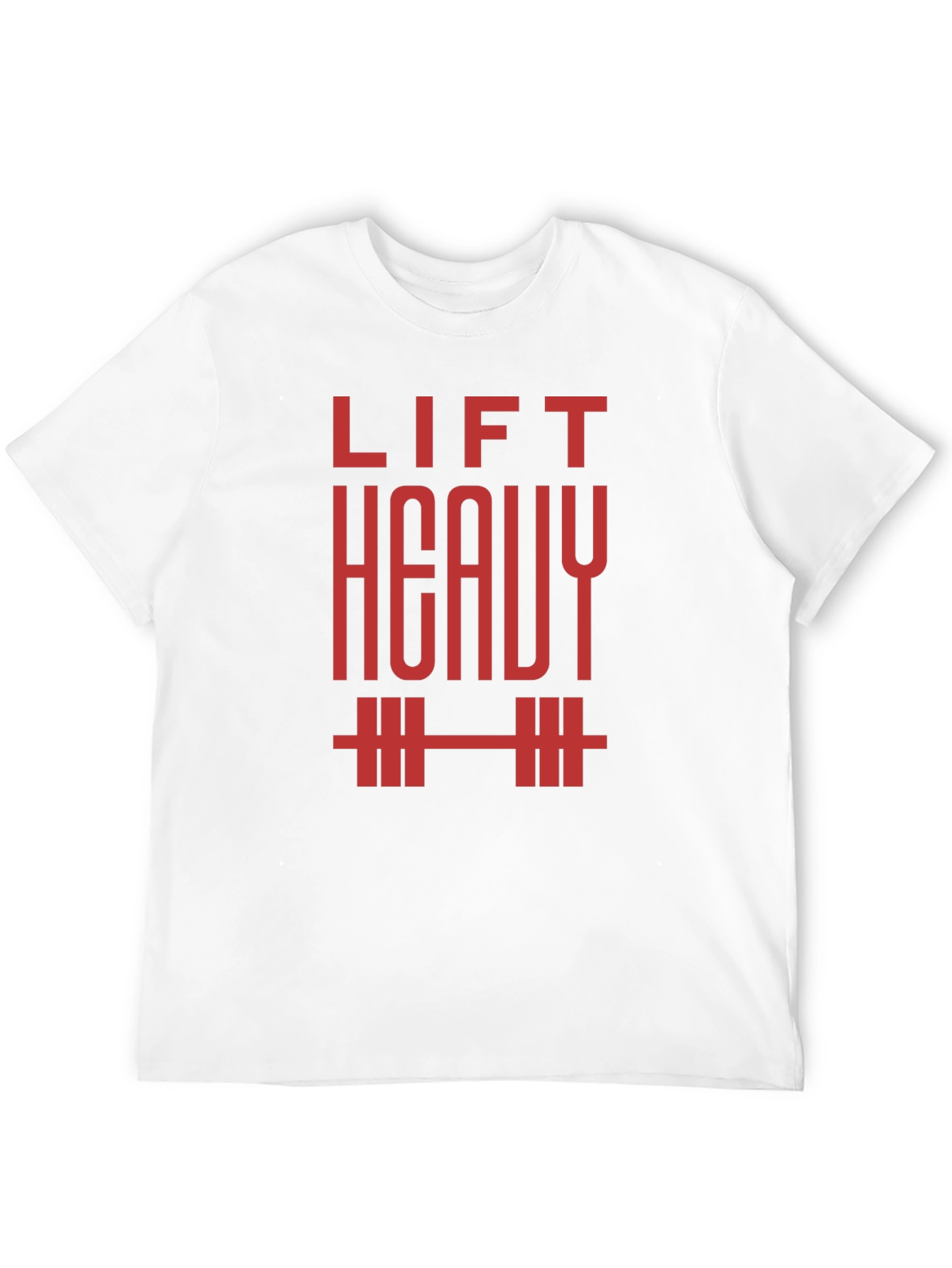 Lift Heavy T-Shirt - Red Graphic on Black