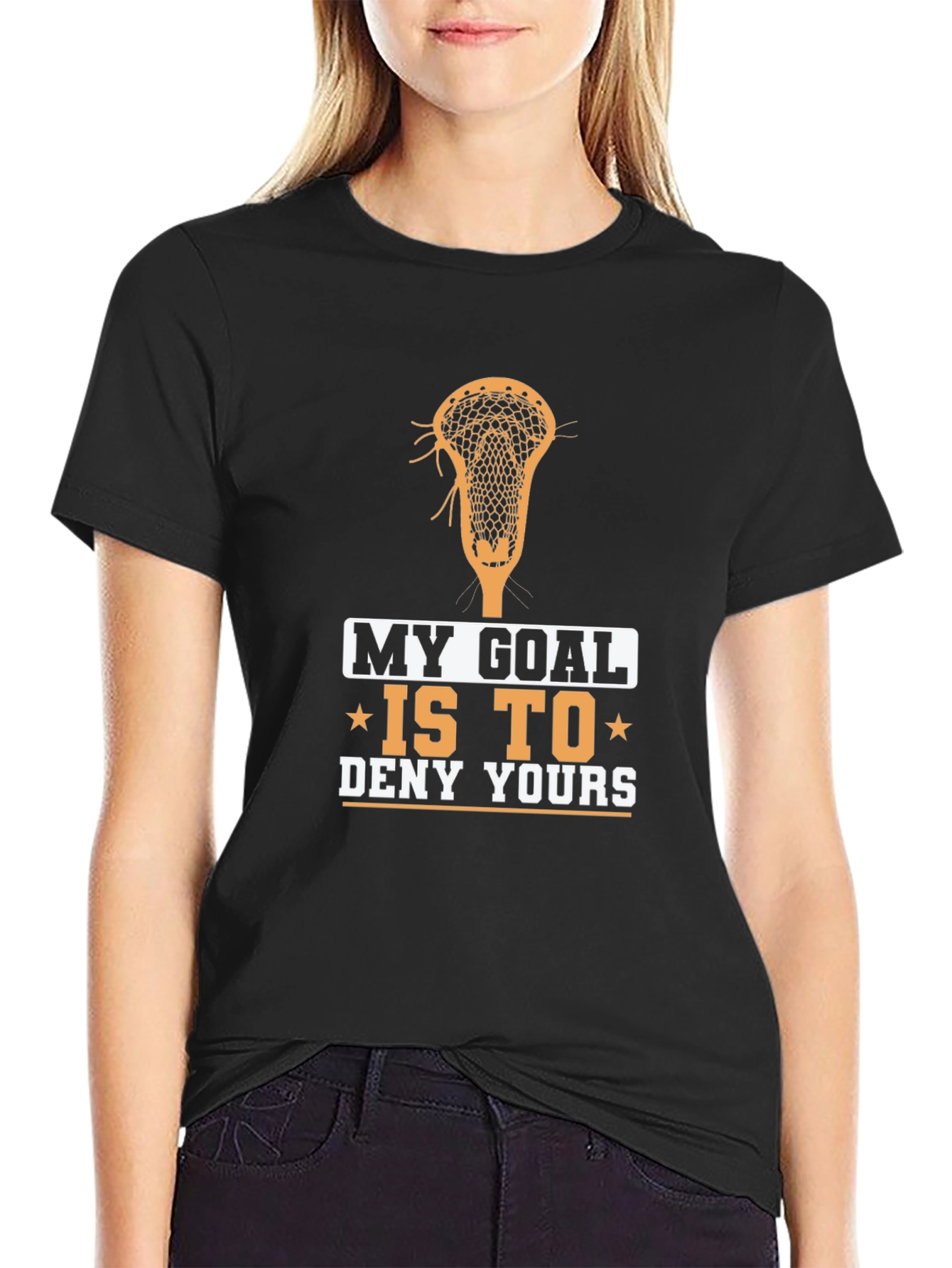Lacrosse Goal T-Shirt - Deny Yours!