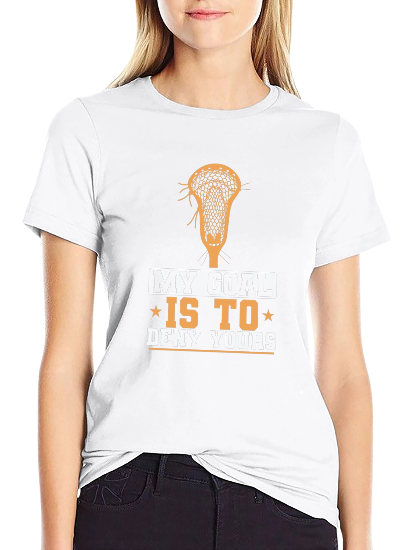 Lacrosse Goal T-Shirt - Deny Yours!