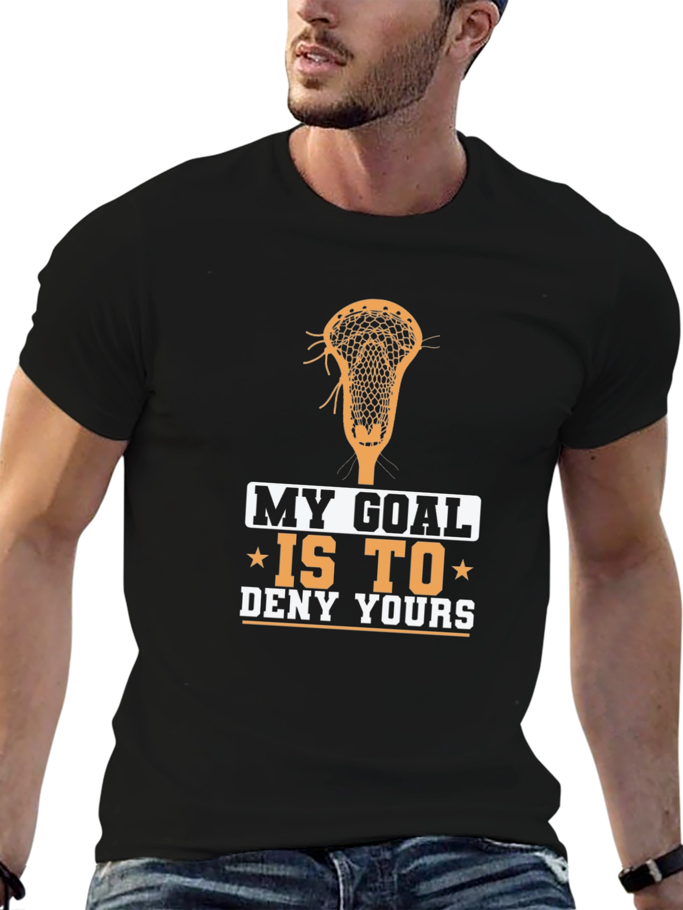 Lacrosse Goal T-Shirt - Deny Yours!